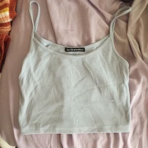 brandy baby blue tank